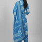 Women’s Royal Blue Modal Cotton Readymade Kurta